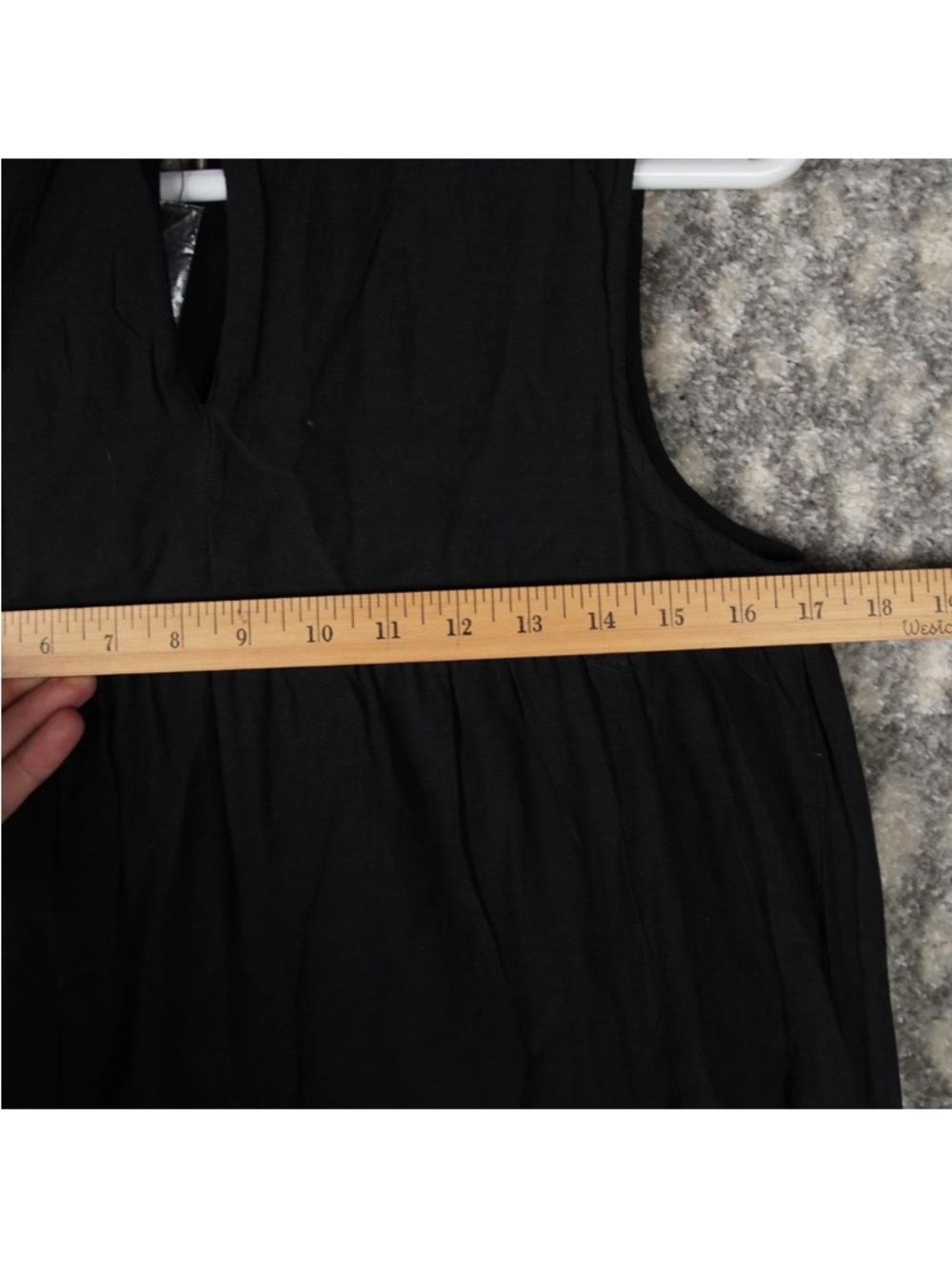 Anthropologie Jacaranda Tiered Maxi Dress Embroidered Floral Black Sz 6 NWT - Picture 15 of 16